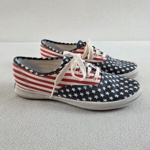 Keds Original American Flag Sneakers Shoes Patriotic Wmn's 7.5
